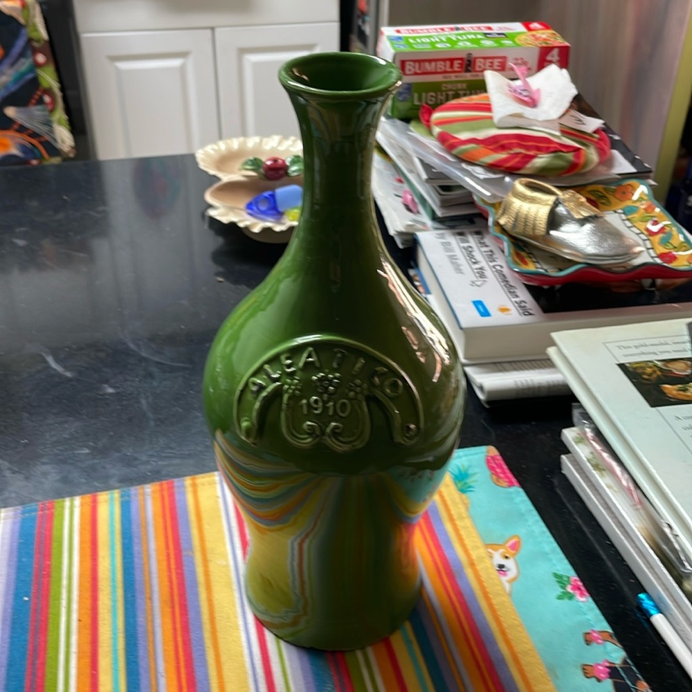 Green Wine Decanter.
